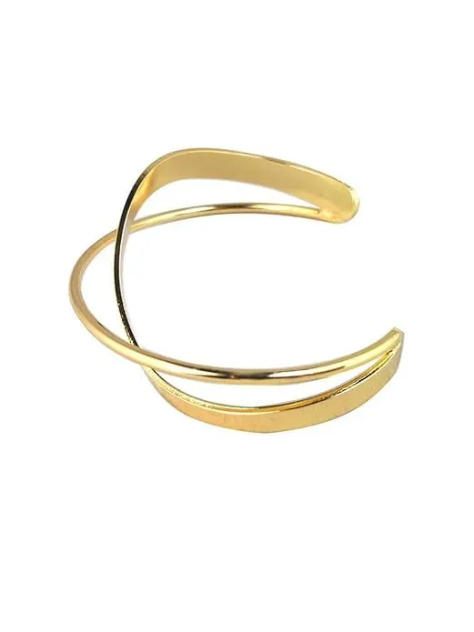Kairangi Bracelet For Women Gold Toned Sophisticated Kada Bracelet For Women and Girls Kairangi Necklaces