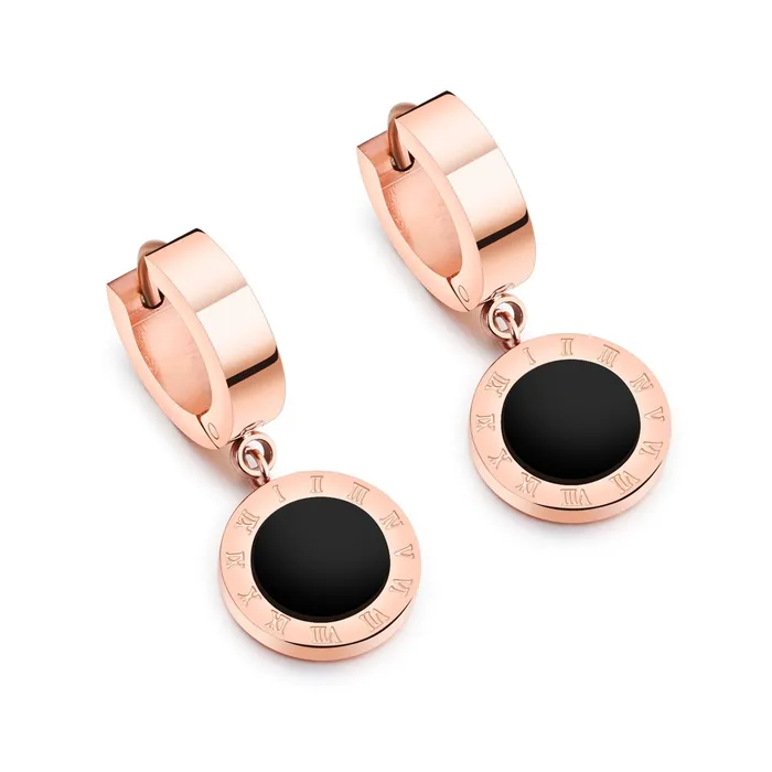 Kairangi Bracelets Kairangi Drop Earrings for Women Western Style Stainless Steel Never Fading Rosegold Drop Earrings for Women and Girls