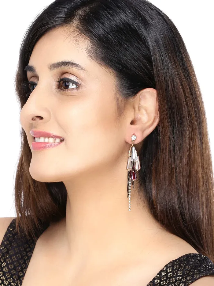 Kairangi Tassel Earrings for Women Crystal Fashion Tassels Earrings for Girls and Women Kairangi Earrings