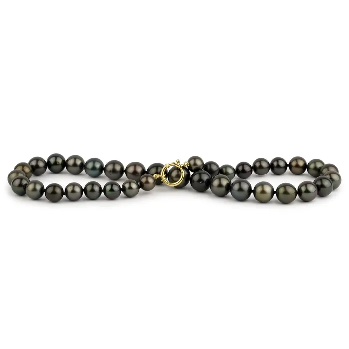Kamoka Pearl Earrings Midnight Sky 98137mm Tahitian Pearl Strand