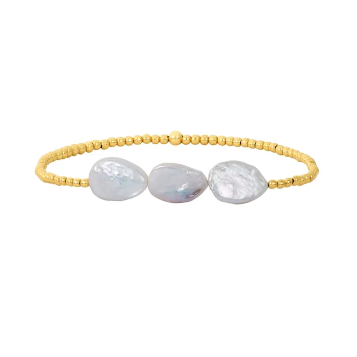 Karen Lazar Bracelets 2MM Signature Bracelet with 3 Pear Pearls