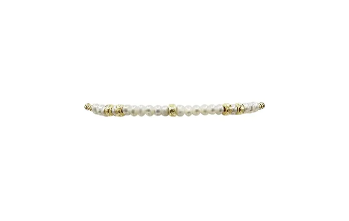Karen Lazar Bracelets June Pearl and Rondelle Bracelet