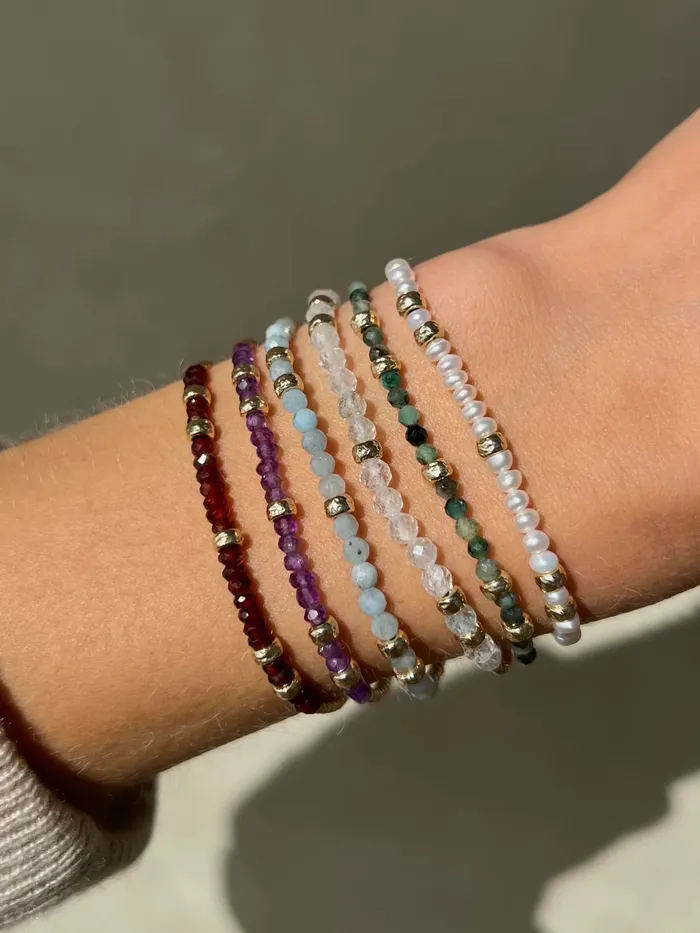 Karen Lazar Bracelets June Pearl and Rondelle Bracelet Karen Lazar Bracelets June Pearl and Rondelle Bracelet
