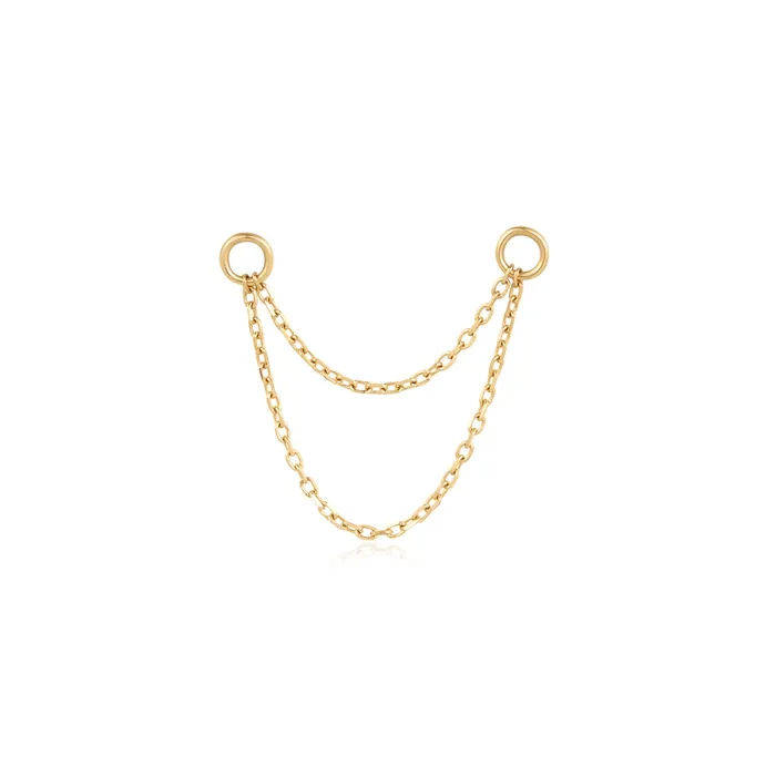 KYLA Double Chain Charm AURELIE GI Charm Necklaces