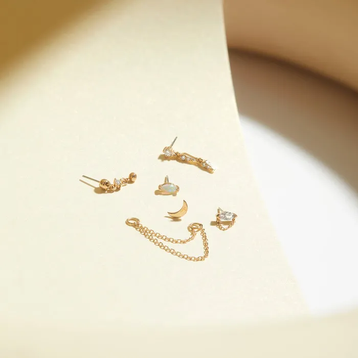 KYLA Double Chain Charm AURELIE GI Charm Necklaces