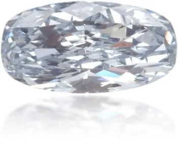 Langerman Diamonds Earrings Natural Blue Diamond Oval 019 ct Polished