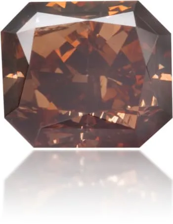 Langerman Diamonds Earrings Natural Brown Diamond Rectangle 069 ct Polished