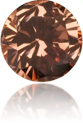 Langerman Diamonds Earrings Natural Brown Diamond Round 012 ct Polished