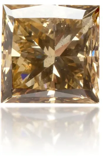 Langerman Diamonds Earrings Natural Brown Diamond Square 073 ct Polished