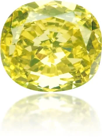Langerman Diamonds Earrings Natural Green Diamond Cushion 065 ct Polished
