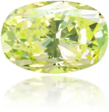 Langerman Diamonds Earrings Natural Green Diamond Oval 024 ct Polished