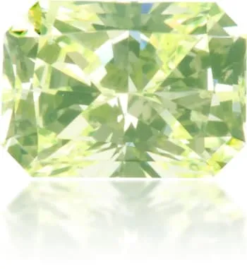 Langerman Diamonds Earrings Natural Green Diamond Rectangle 052 ct Polished