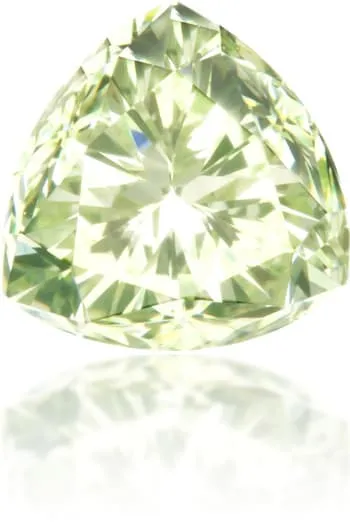 Langerman Diamonds Earrings Natural Green Diamond Triangle 066 ct Polished
