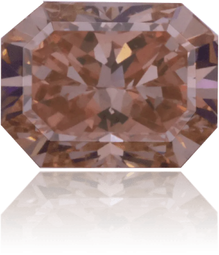 Langerman Diamonds Earrings Natural Pink Diamond Rectangle 038 ct Polished