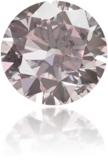 Langerman Diamonds Earrings Natural Pink Diamond Round 033 ct Polished