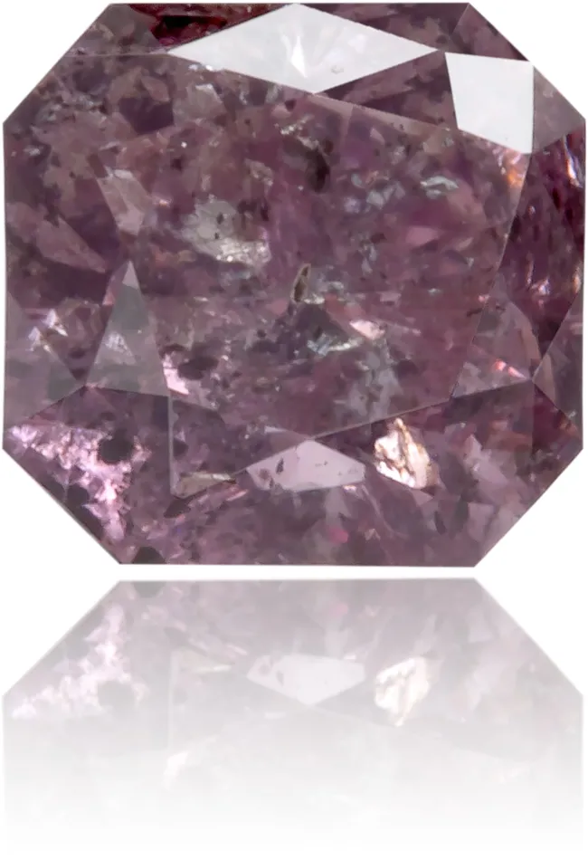 Langerman Diamonds Earrings Natural Pink Diamond Square 048 ct Polished