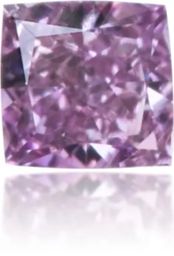 Langerman Diamonds Earrings Natural Purple Diamond Cushion 013 ct Polished