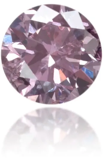 Langerman Diamonds Earrings Natural Purple Diamond Round 007 ct Polished