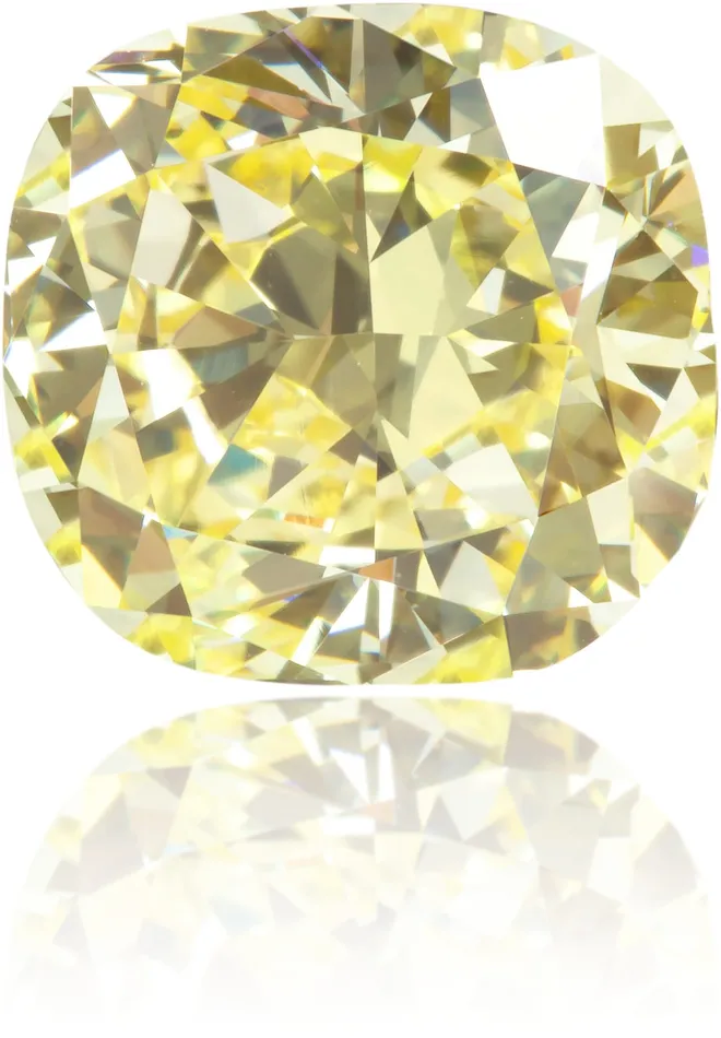 Langerman Diamonds Earrings Natural Yellow Diamond Cushion 218 ct Polished