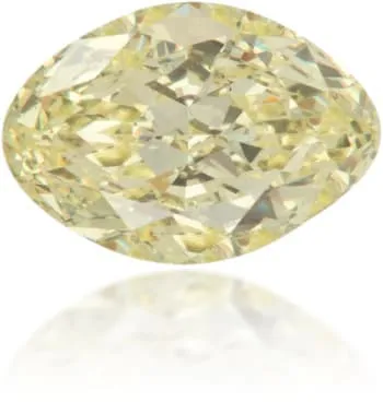 Langerman Diamonds Earrings Natural Yellow Diamond Oval 030 ct Polished