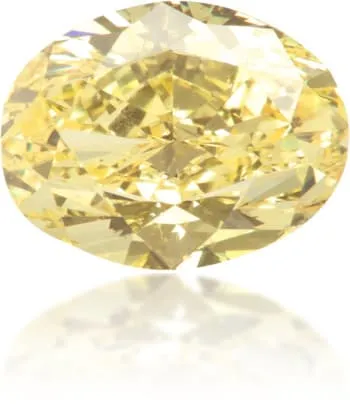 Langerman Diamonds Earrings Natural Yellow Diamond Oval 104 ct Polished