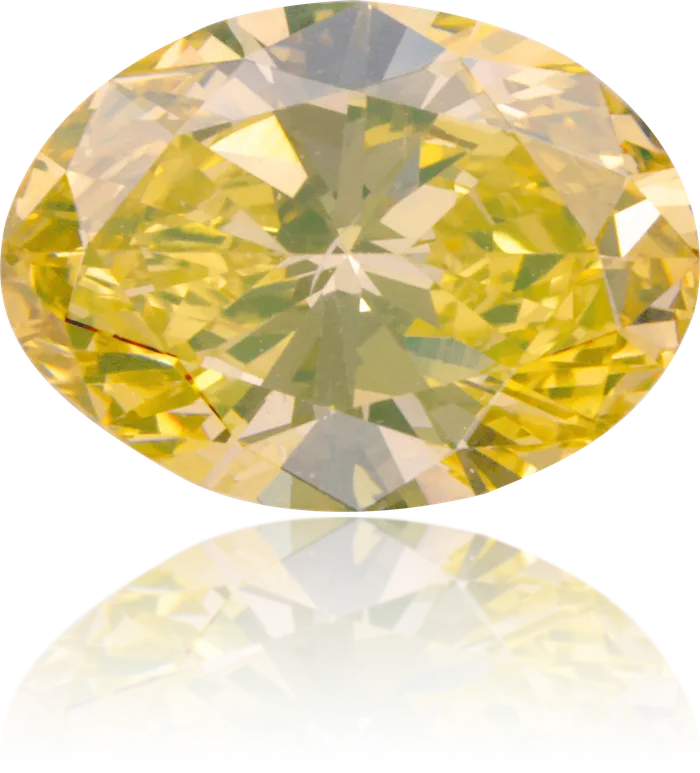 Langerman Diamonds Earrings Natural Yellow Diamond Oval 110 ct Polished