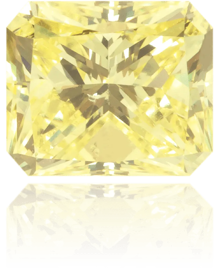 Langerman Diamonds Earrings Natural Yellow Diamond Rectangle 059 ct Polished