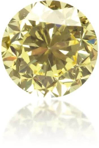 Langerman Diamonds Earrings Natural Yellow Diamond Round 042 ct Polished