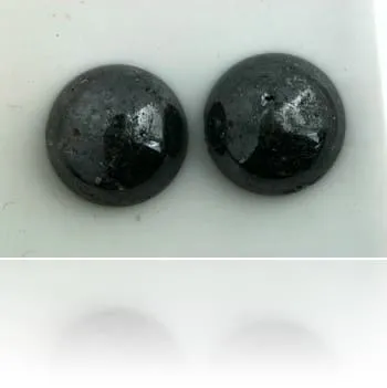 Langerman Diamonds Natural Black Diamond Cabochon 1685 ct Polished Necklaces