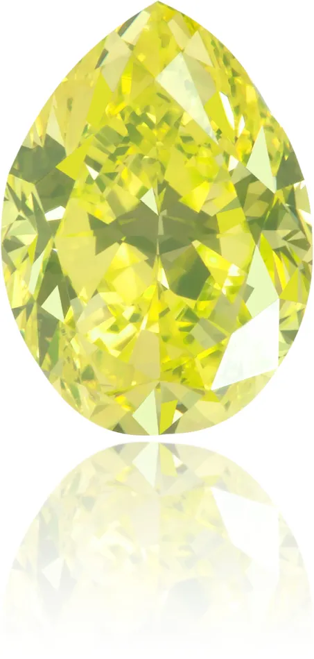 Langerman Diamonds Natural Green Diamond Pear Shape 085 ct Polished Earrings