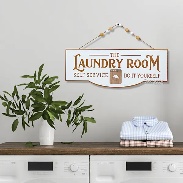 Laundry Room Sign wBeads Stargazer Earrings