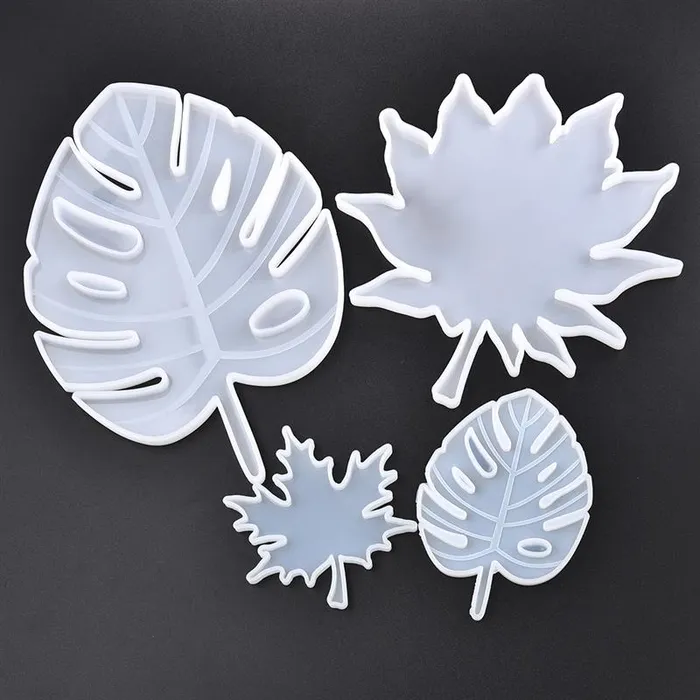 Leaf Silicone Mould in 4 Different Variants Resin Art Hub Earrings