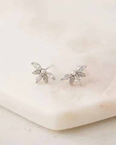 Lovers Tempo Earrings Harlowe Stud Earrings Silver