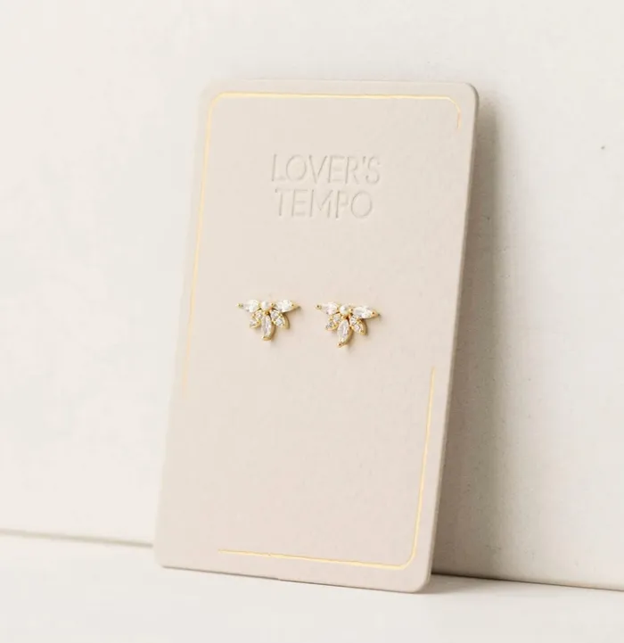 Lovers Tempo Earrings Harlowe Stud Earrings Silver