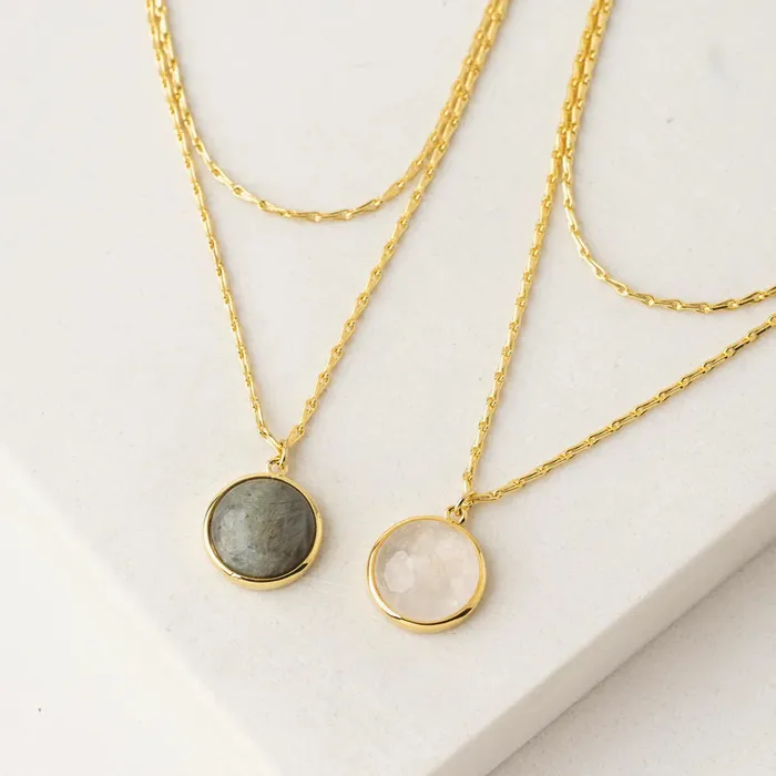 Lovers Tempo Necklaces Aura Double Necklace Grey