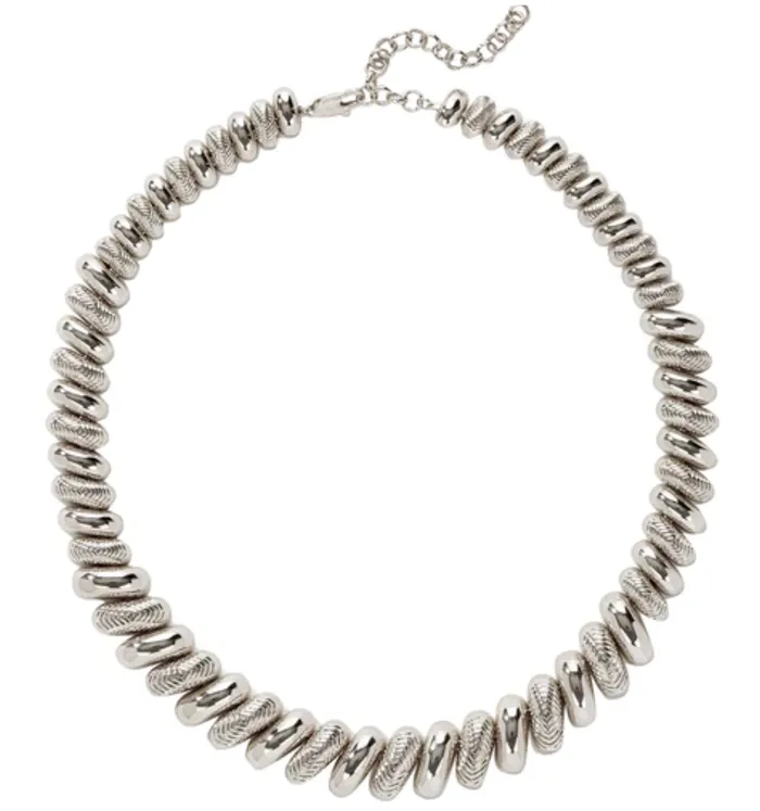 LUV AJ Ridged Pyramid Statement Necklace Necklaces