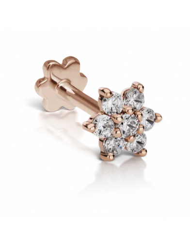 Maria Tash Earrings 55mm Diamond Flower Threaded Stud Maria Tash Earrings 55mm Diamond Flower Threaded Stud