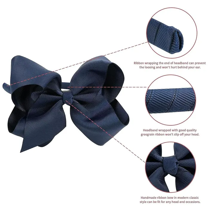 Melbees by Yellow Chimes Hair Bands for Girls Kids Hair Accessories for Girls Baby Hair Band Bow Hair Band Blue Hairband for Girls Kids Head Bands for Girls Kids Toddlers Yellow Chimes Necklaces