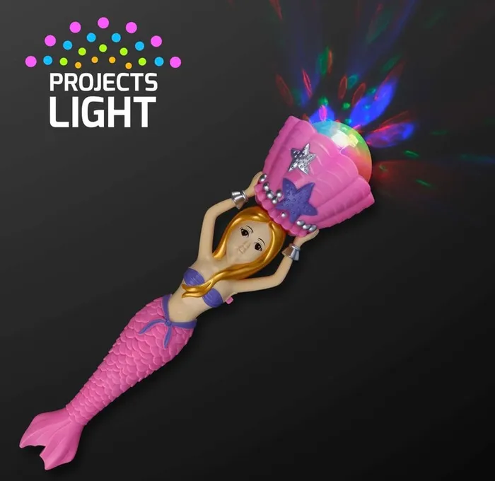 Mermaid Wand Light Up Zibbers Necklaces