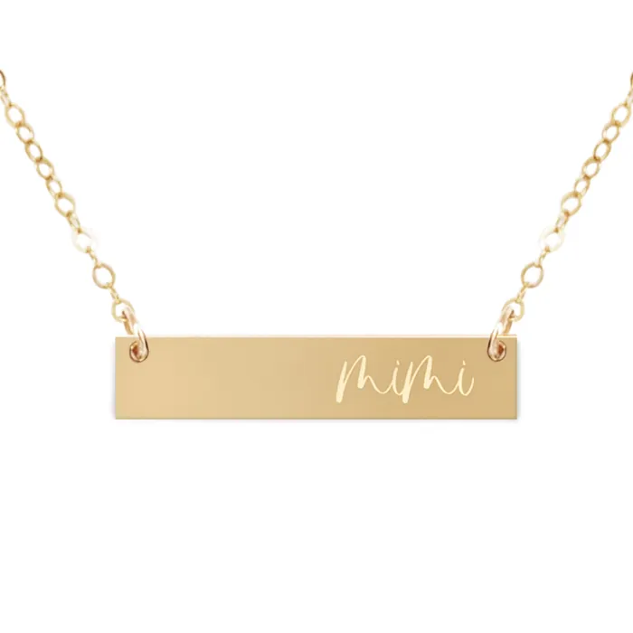 Mimi Bar Necklace Zen and Zuri Necklaces