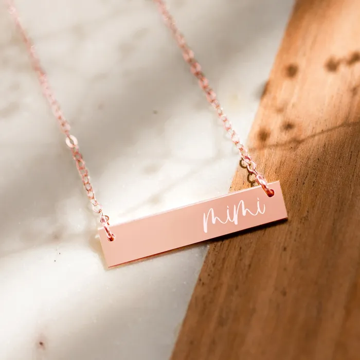 Mimi Bar Necklace Zen and Zuri Necklaces