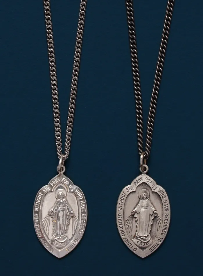 Miraculous Medal Shield Shape Pendant Necklace for Men WE ARE ALL SMITH Necklaces Miraculous Medal Shield Shape Pendant Necklace for Men WE ARE ALL SMITH Necklaces