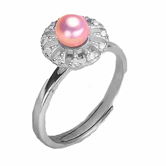 MRAST034 Rings DIY Mount Adjustable Ring 925 Sterling Silver Wheel Rhinestone Spinner