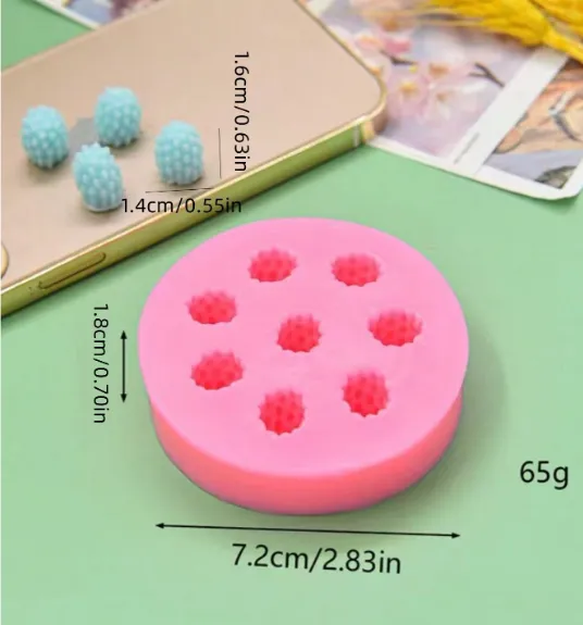 Mulberry Fruit Shaped Silicone Mold for Candle Making RESIN ART HUB Necklaces