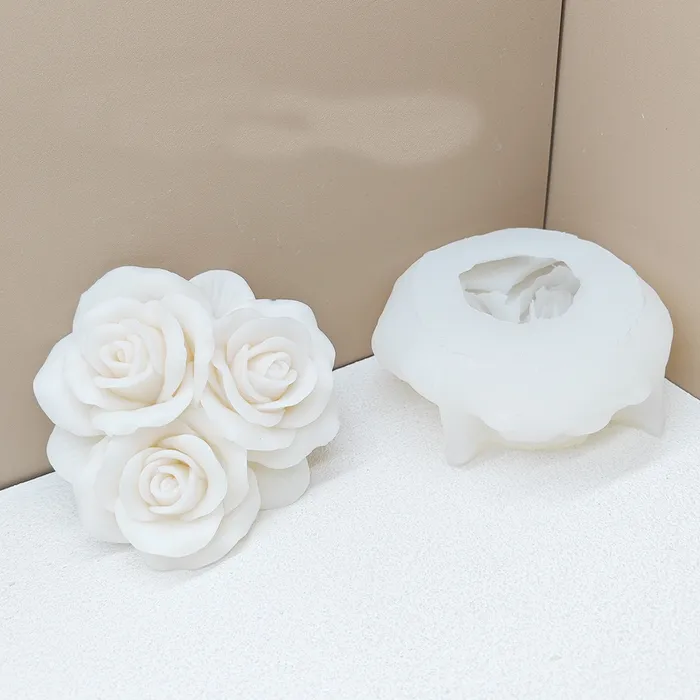 Multiple Rose Flower Shaped Silicone Mold for Candle Making RESIN ART HUB Earrings