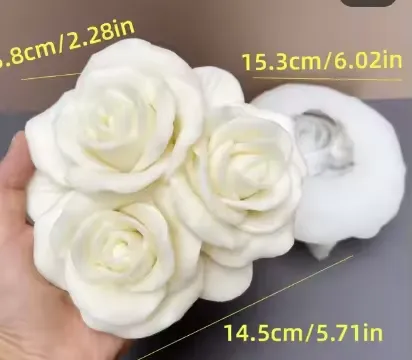 Multiple Rose Flower Shaped Silicone Mold for Candle Making RESIN ART HUB Earrings