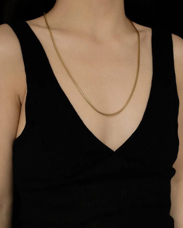 MYJN Necklaces Maely Round Herringbone Snake Chain Necklace
