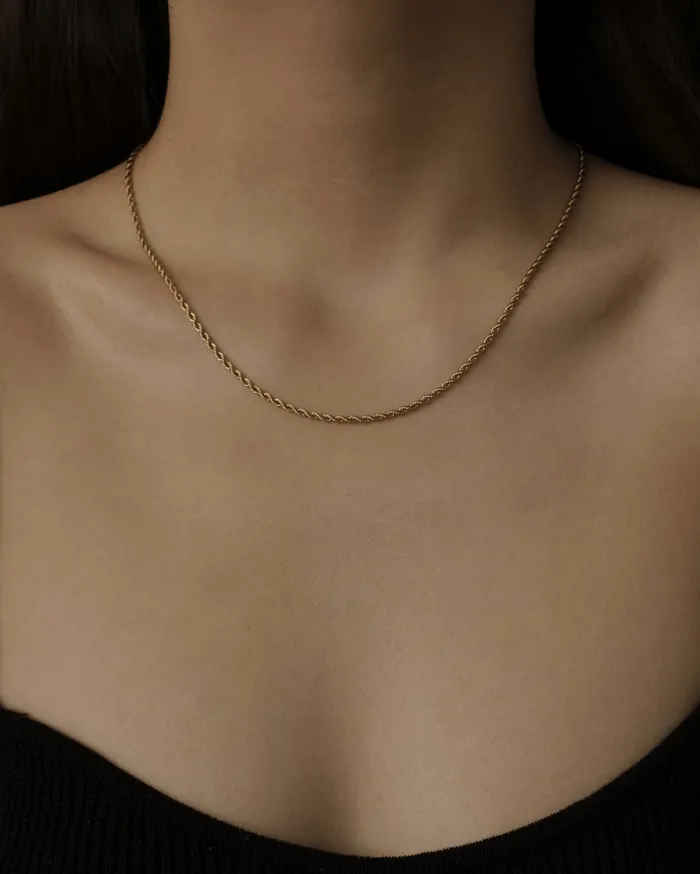 MYJN Petite Aziza Rope Chain Choker Necklace Necklaces
