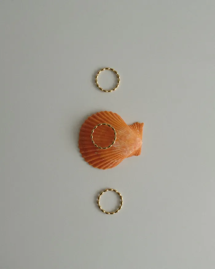MYJN Rings Je Beaded Stacking Ring