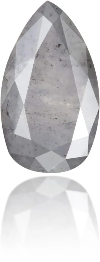 Natural Gray Diamond Pear Shape 153 ct Polished Langerman Diamonds Earrings